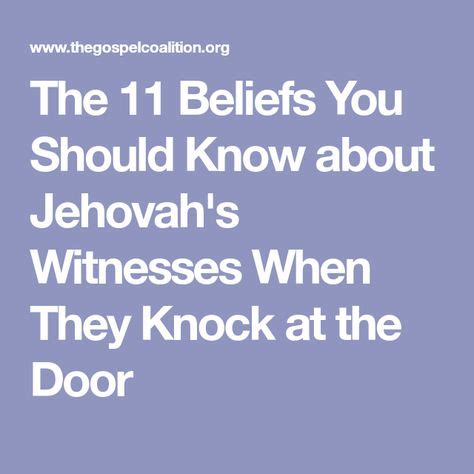 jehovah witness|The 11 Beliefs You Should Know about Jehovah's .